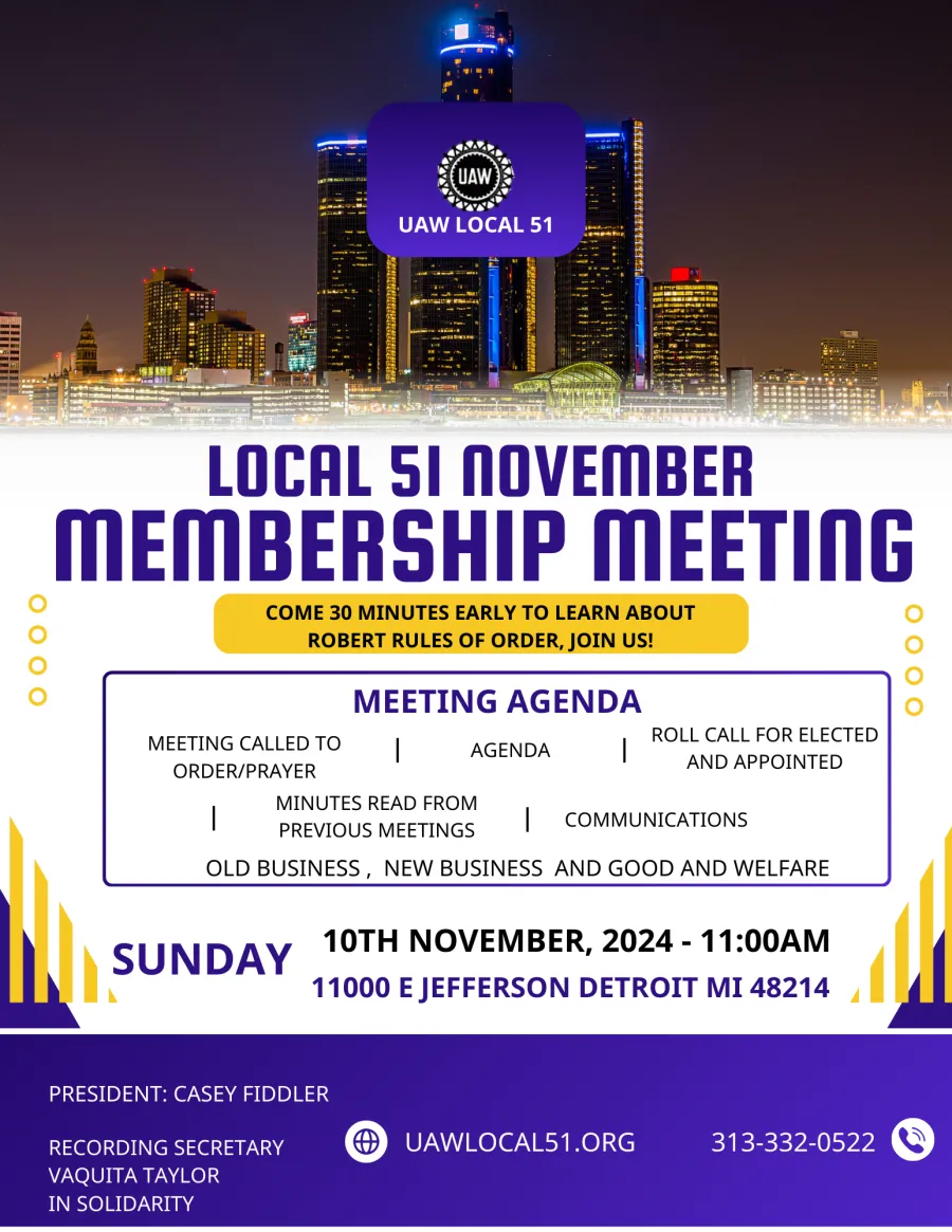 Local 51 Membership Meeting